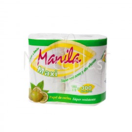 Servilleta rollo cocina Manyla 2x150 servicios. Sx6