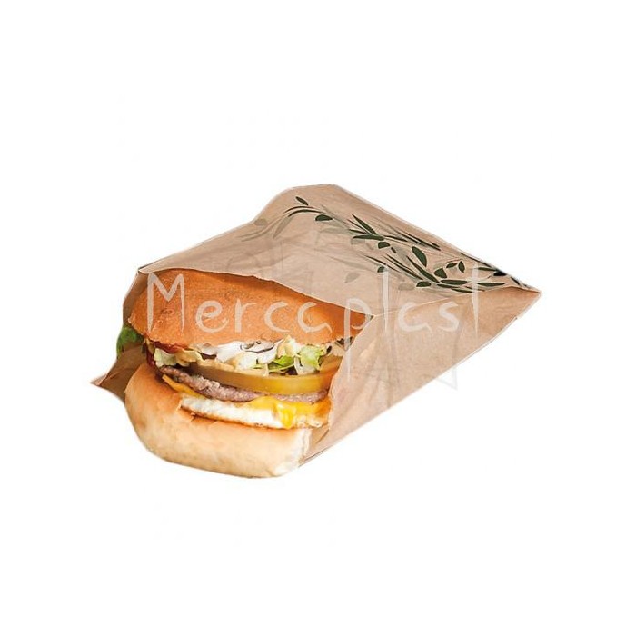 Bolsa burguer feel green 12+7+18 (500 und.) Cx12