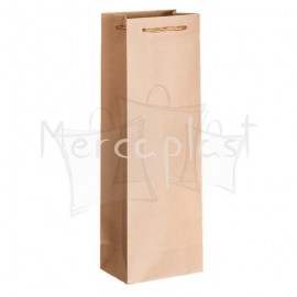 Caja para 2 botellas 18x34+9 kraft.