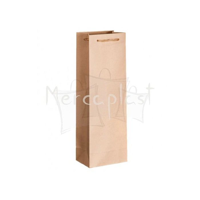 Caja para 2 botellas 18x34+9 kraft.