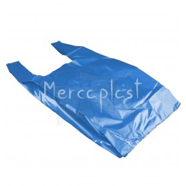 Bolsa asa camiseta 40x50 Azul MERCAPLAST (Reci 72% G200) (100 und. aprox.) Sx10